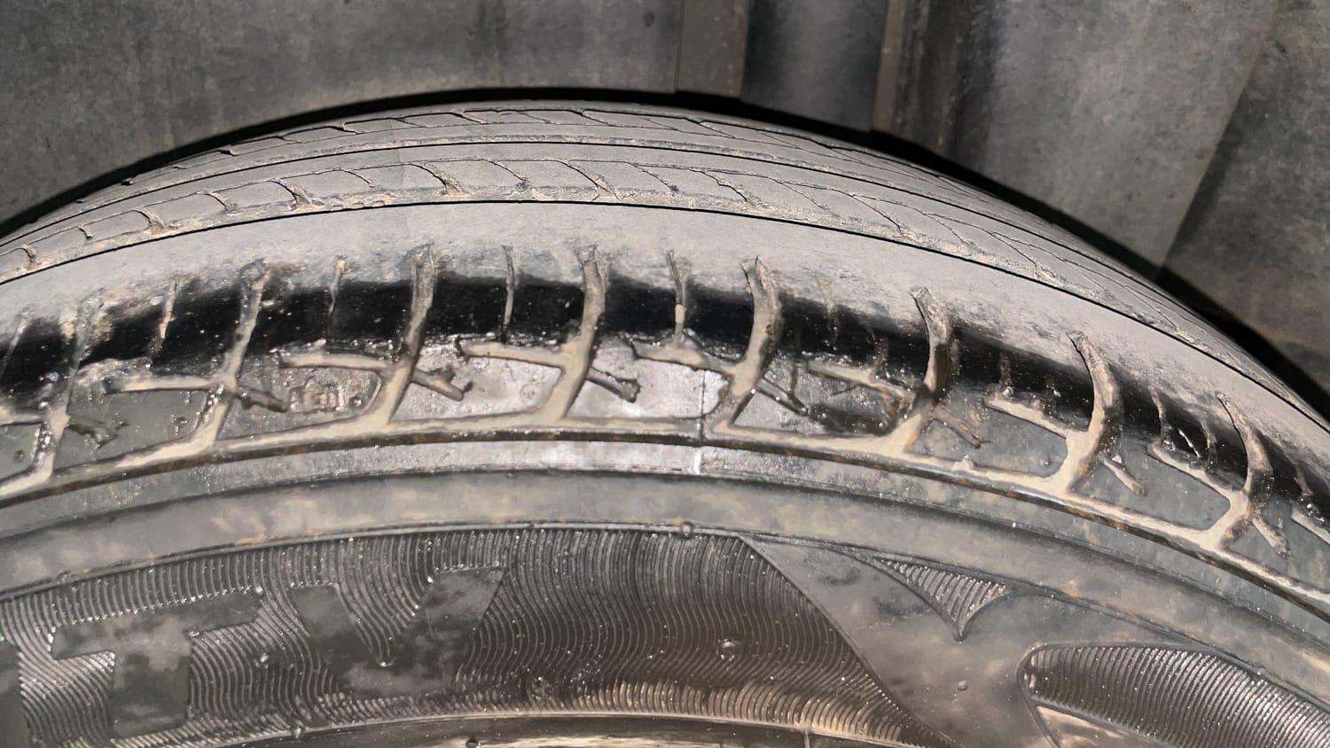 Used 2022 Maruti Suzuki Ciaz Zeta 1.5 Petrol Manual tyres LEFT REAR TYRE TREAD VIEW