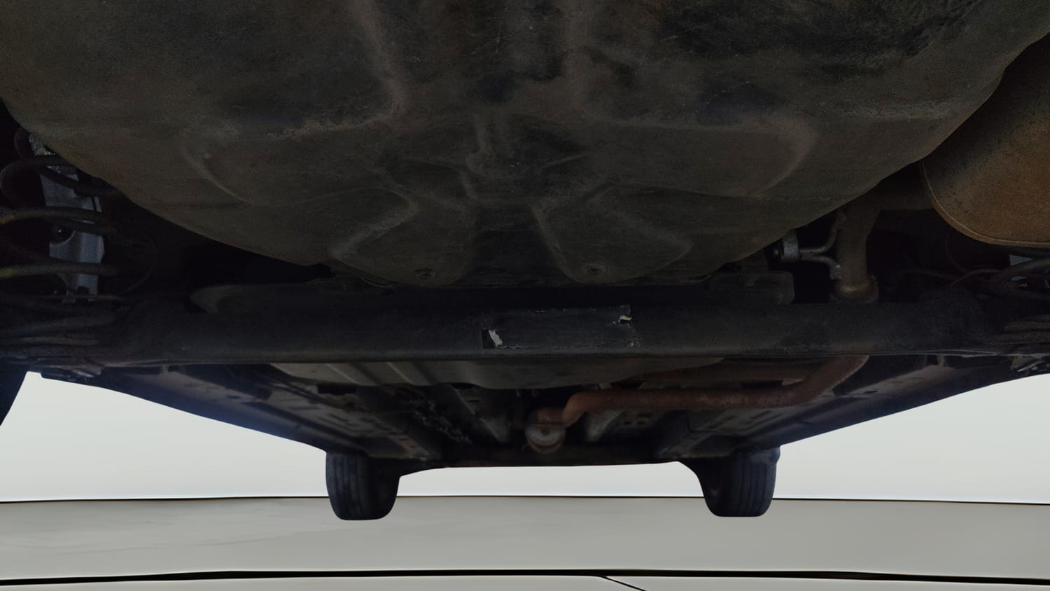 Used 2022 Tata Punch Creative Dual Tone Petrol Manual extra REAR UNDERBODY VIEW (TAKEN FROM REAR)