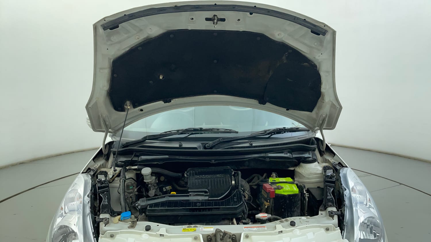 Used 2014 Maruti Suzuki Swift VXi Petrol Manual engine ENGINE & BONNET OPEN FRONT VIEW