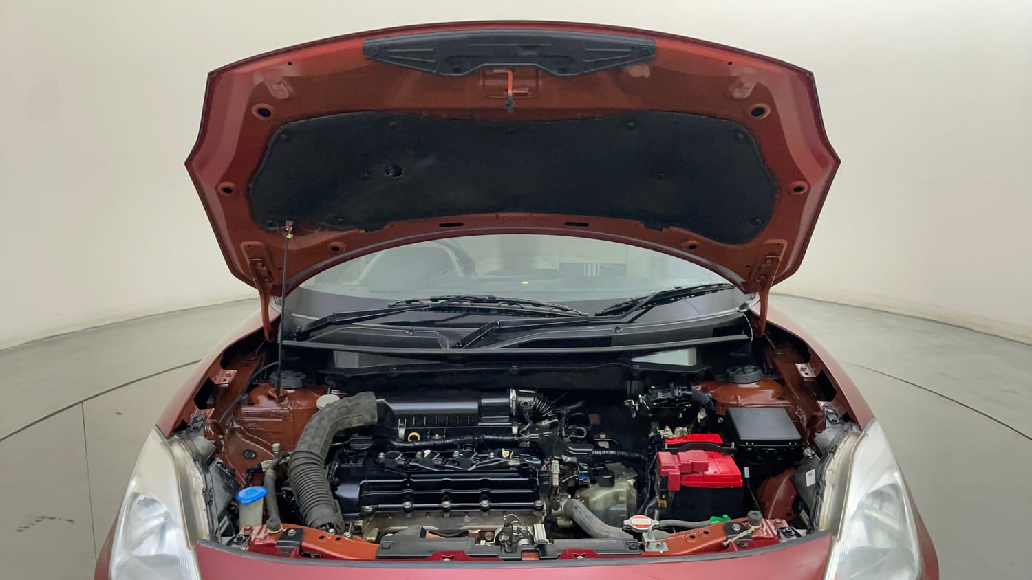 Used 2017 Maruti Suzuki Dzire VXi AMT Petrol Automatic engine ENGINE & BONNET OPEN FRONT VIEW