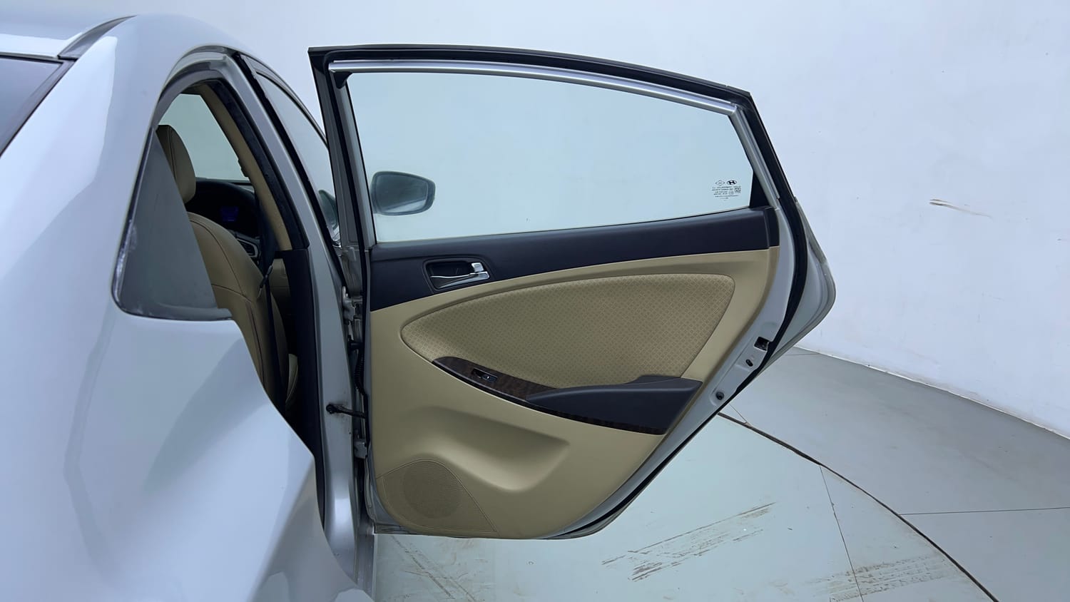 Used 2013 Hyundai Verna Fluidic 1.6 VTVT SX AT Petrol Automatic interior RIGHT REAR DOOR OPEN VIEW