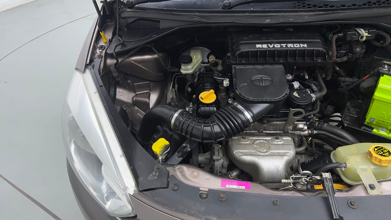 Used 2017 Tata Tiago Revotron XT Petrol Manual engine ENGINE RIGHT SIDE VIEW