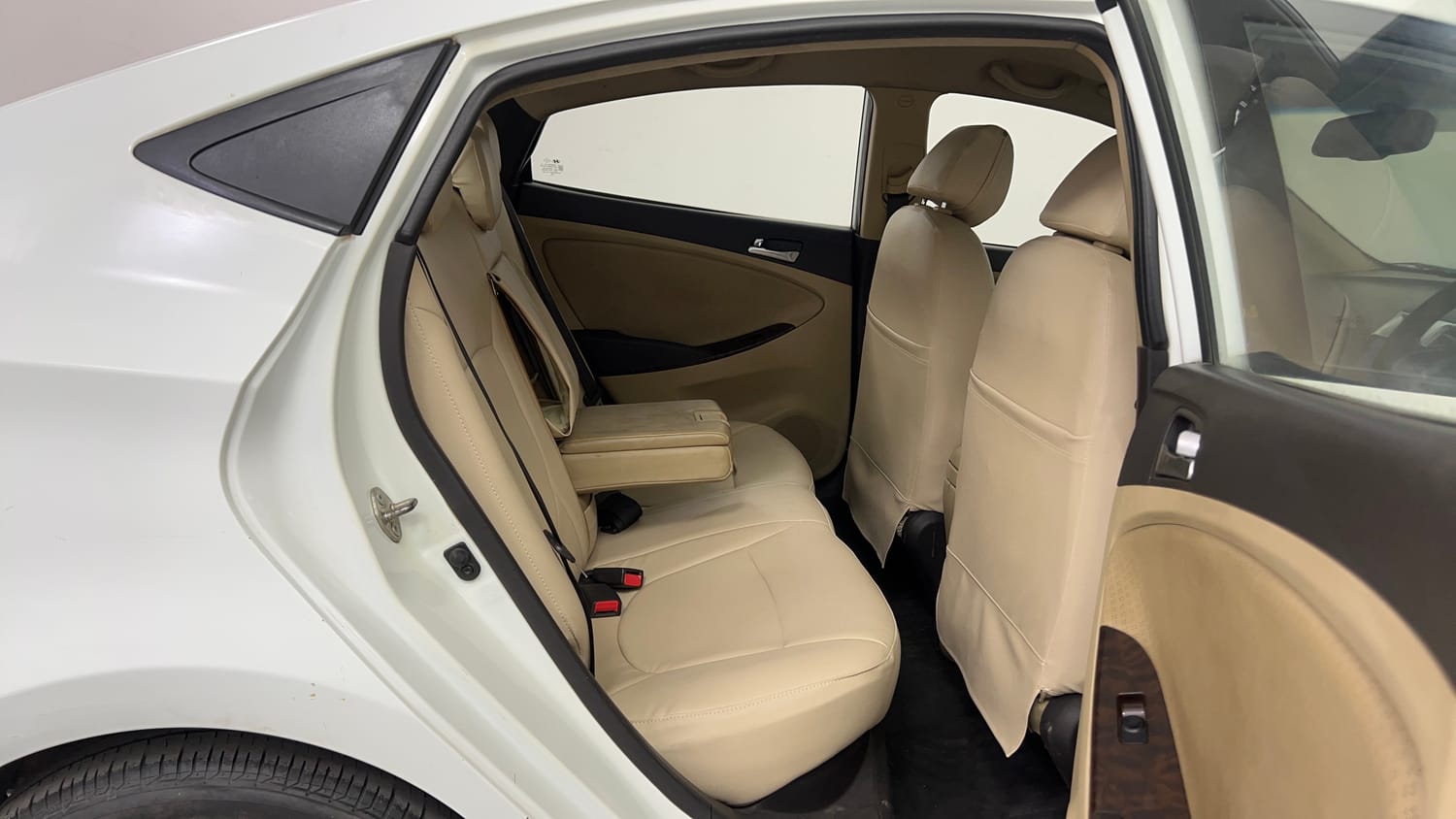 Used 2013 Hyundai Verna Fluidic 1.6 VTVT SX Opt Petrol Manual interior RIGHT SIDE REAR DOOR CABIN VIEW