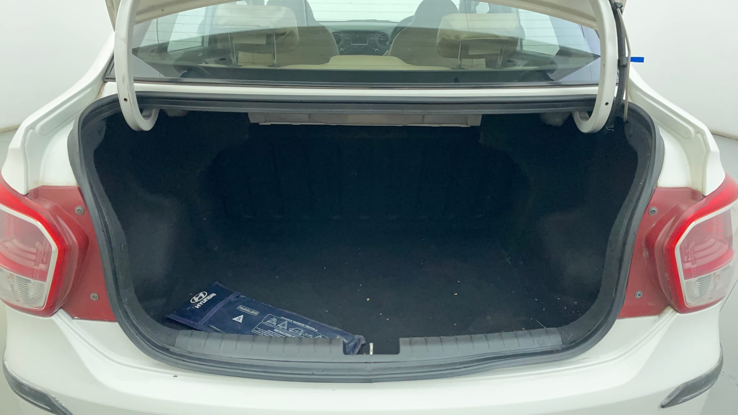 Used 2016 Hyundai Xcent S 1.2 Petrol Manual interior DICKY INSIDE VIEW
