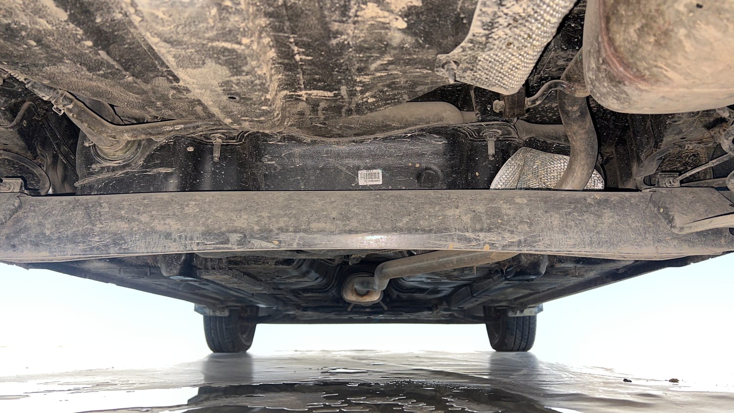 Used 2021 Hyundai Santro Sportz AMT Petrol Automatic extra REAR UNDERBODY VIEW (TAKEN FROM REAR)