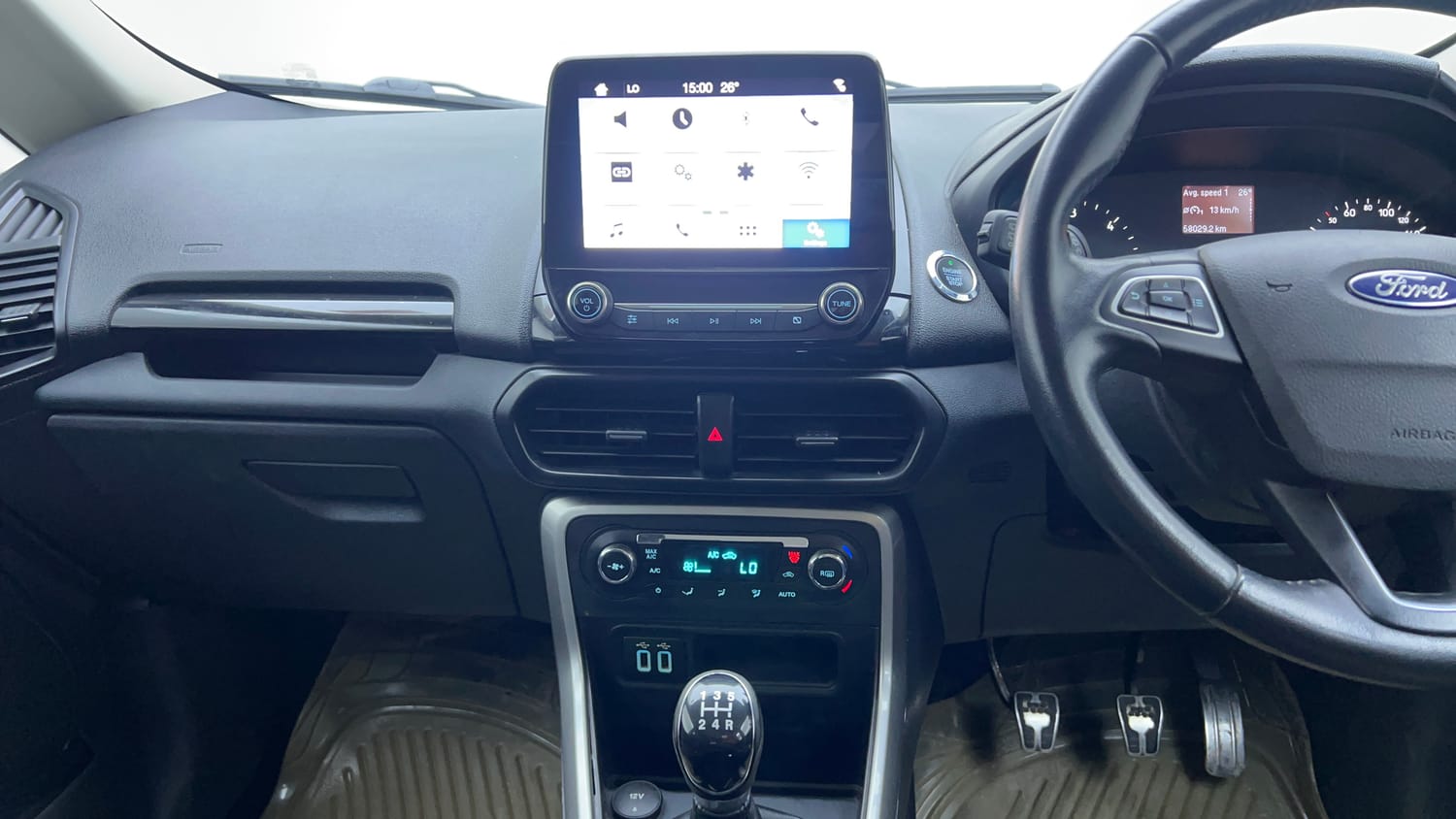 Used 2018 Ford EcoSport Titanium 1.5L TDCi Diesel Manual interior MUSIC SYSTEM & AC CONTROL VIEW