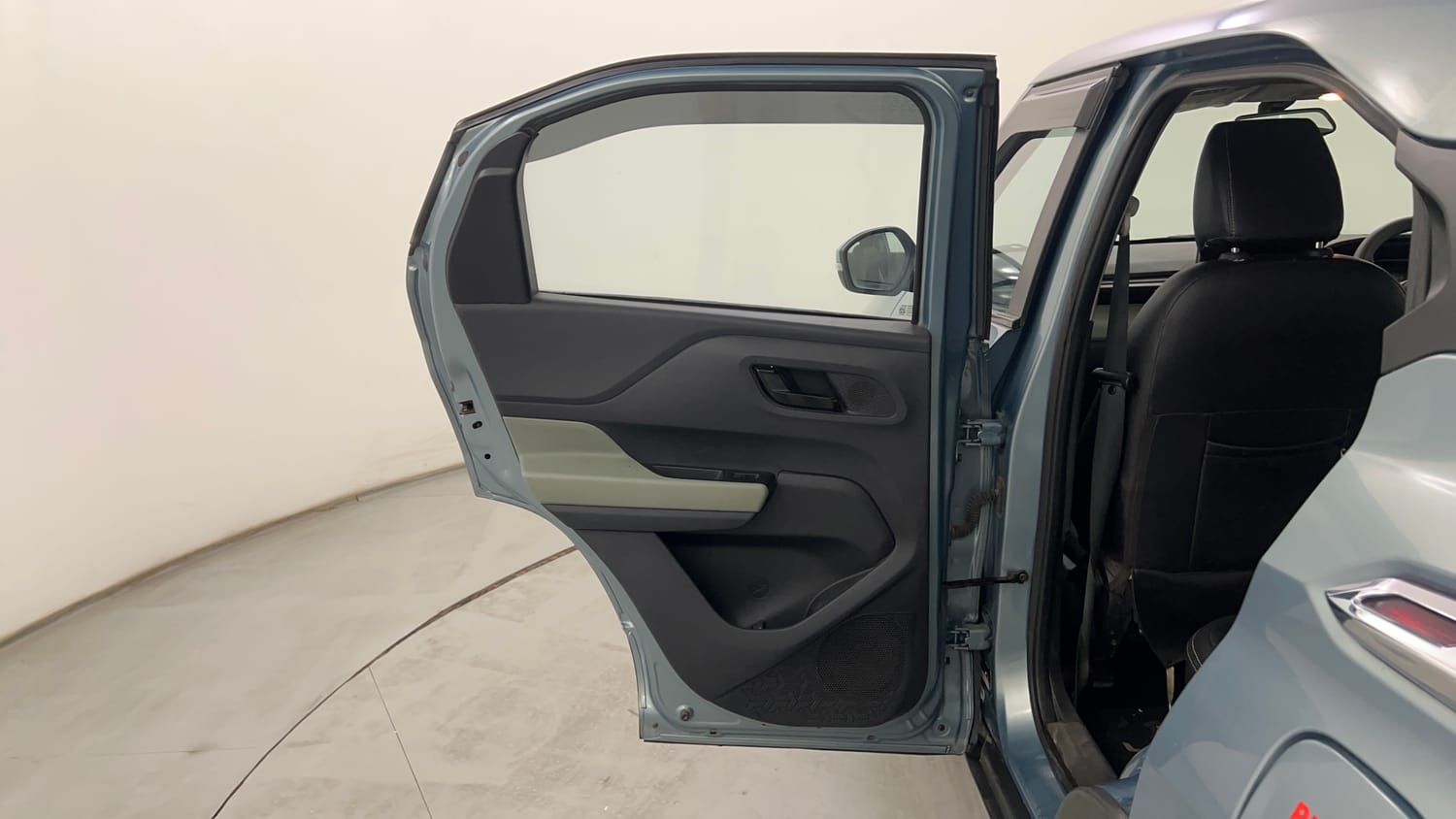 Used 2022 Tata Punch Adventure Rhythm Pack MT Petrol Manual interior LEFT REAR DOOR OPEN VIEW