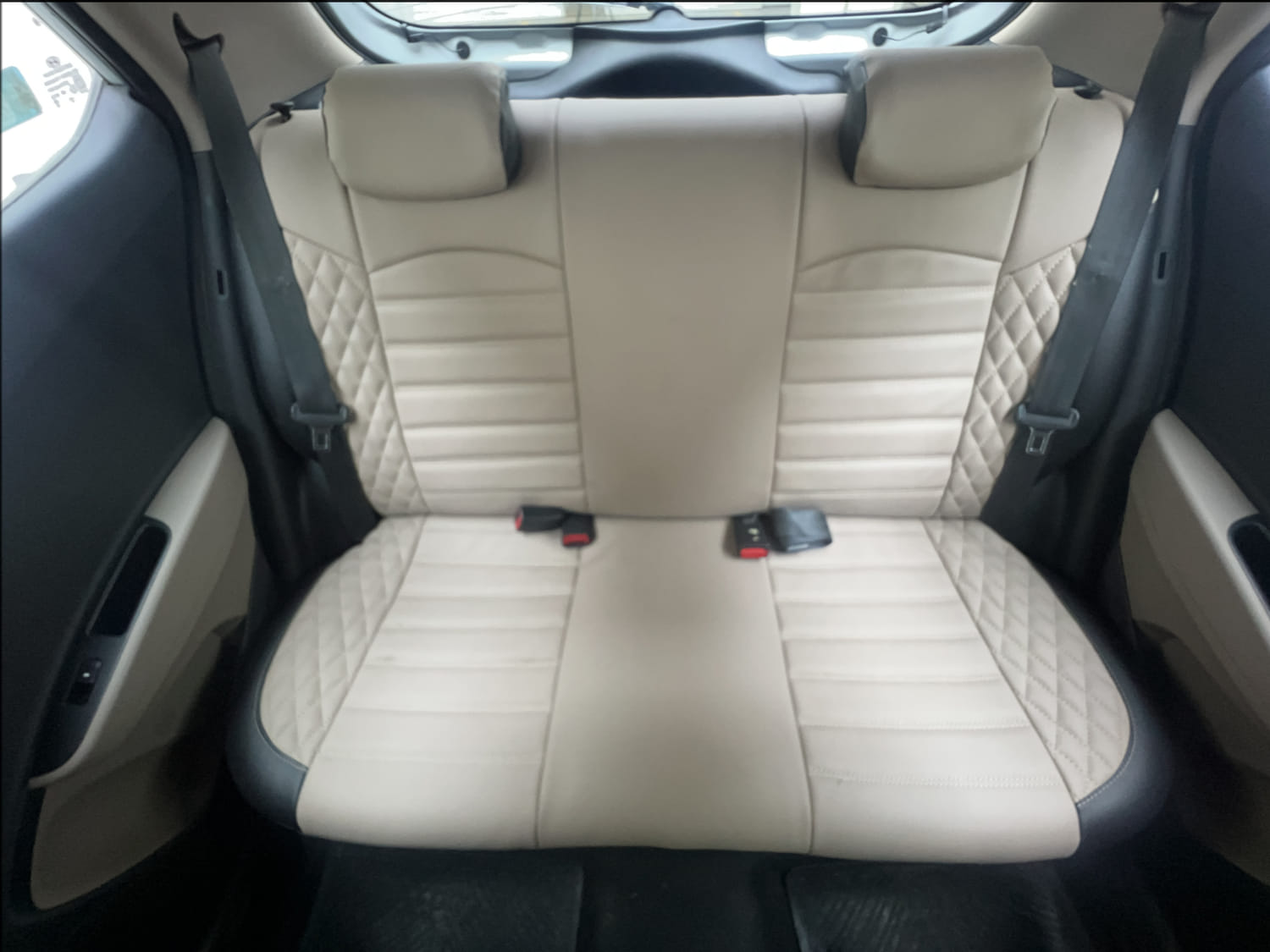 Used 2014 Hyundai Grand i10 Asta AT 1.2 Kappa VTVT Petrol Automatic interior REAR SEAT CONDITION VIEW