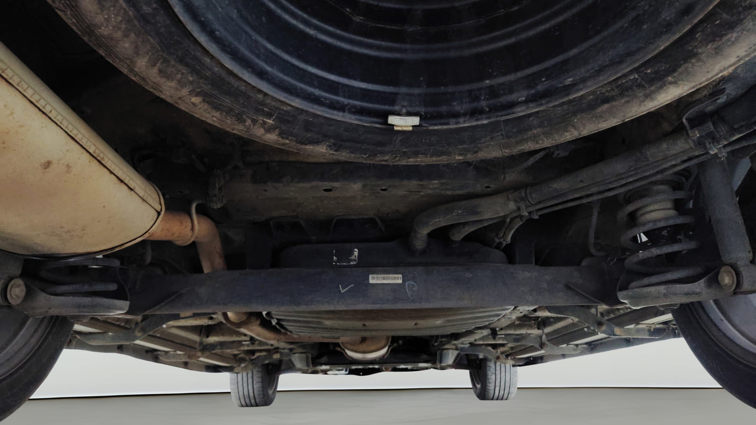 Used 2022 MG Motors Hector Sharp 1.5 Petrol CVT Petrol Automatic extra REAR UNDERBODY VIEW (TAKEN FROM REAR)