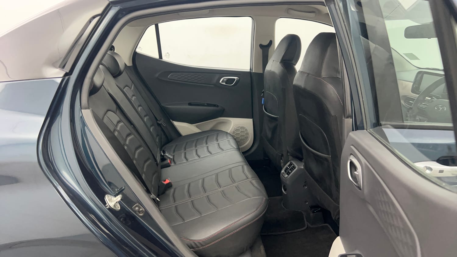 Used 2022 Hyundai Aura SX 1.2 Petrol Petrol Manual interior RIGHT SIDE REAR DOOR CABIN VIEW