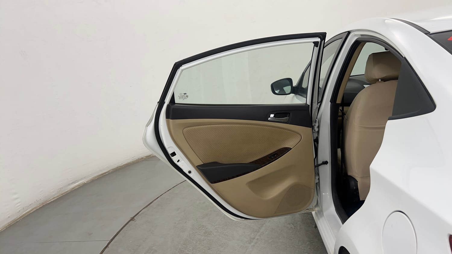Used 2013 Hyundai Verna Fluidic 1.6 VTVT SX Opt Petrol Manual interior LEFT REAR DOOR OPEN VIEW