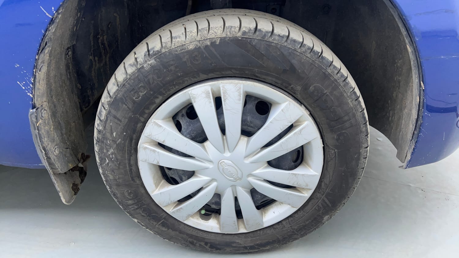 Used 2019 Datsun Go Plus T Petrol Manual tyres RIGHT FRONT TYRE RIM VIEW