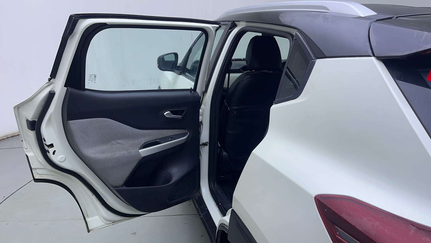 Used 2021 Nissan Magnite XV Dual Tone Petrol Manual interior LEFT REAR DOOR OPEN VIEW