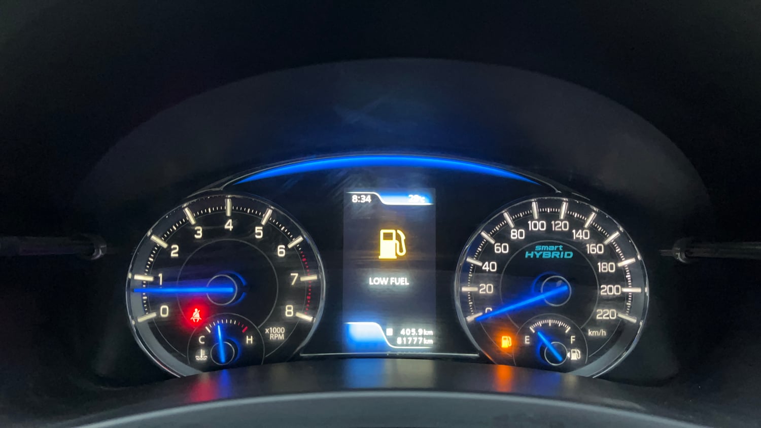 Used 2019 Maruti Suzuki Ciaz Alpha Hybrid 1.5 Petrol Manual interior CLUSTERMETER VIEW