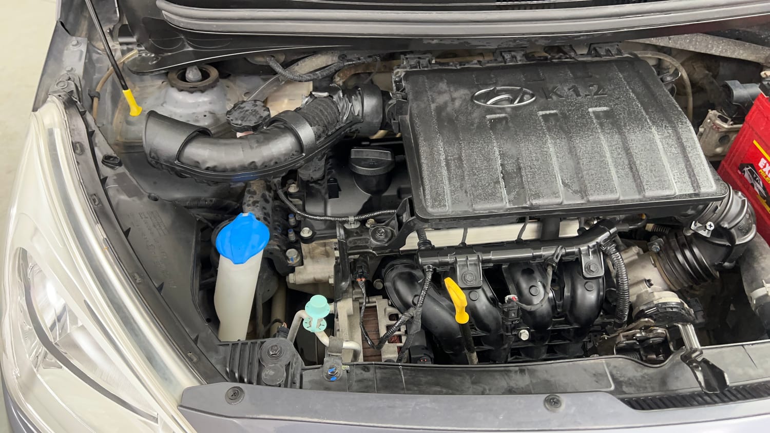 Used 2018 Hyundai Grand i10 Sportz 1.2 Kappa VTVT Petrol Manual engine ENGINE RIGHT SIDE VIEW