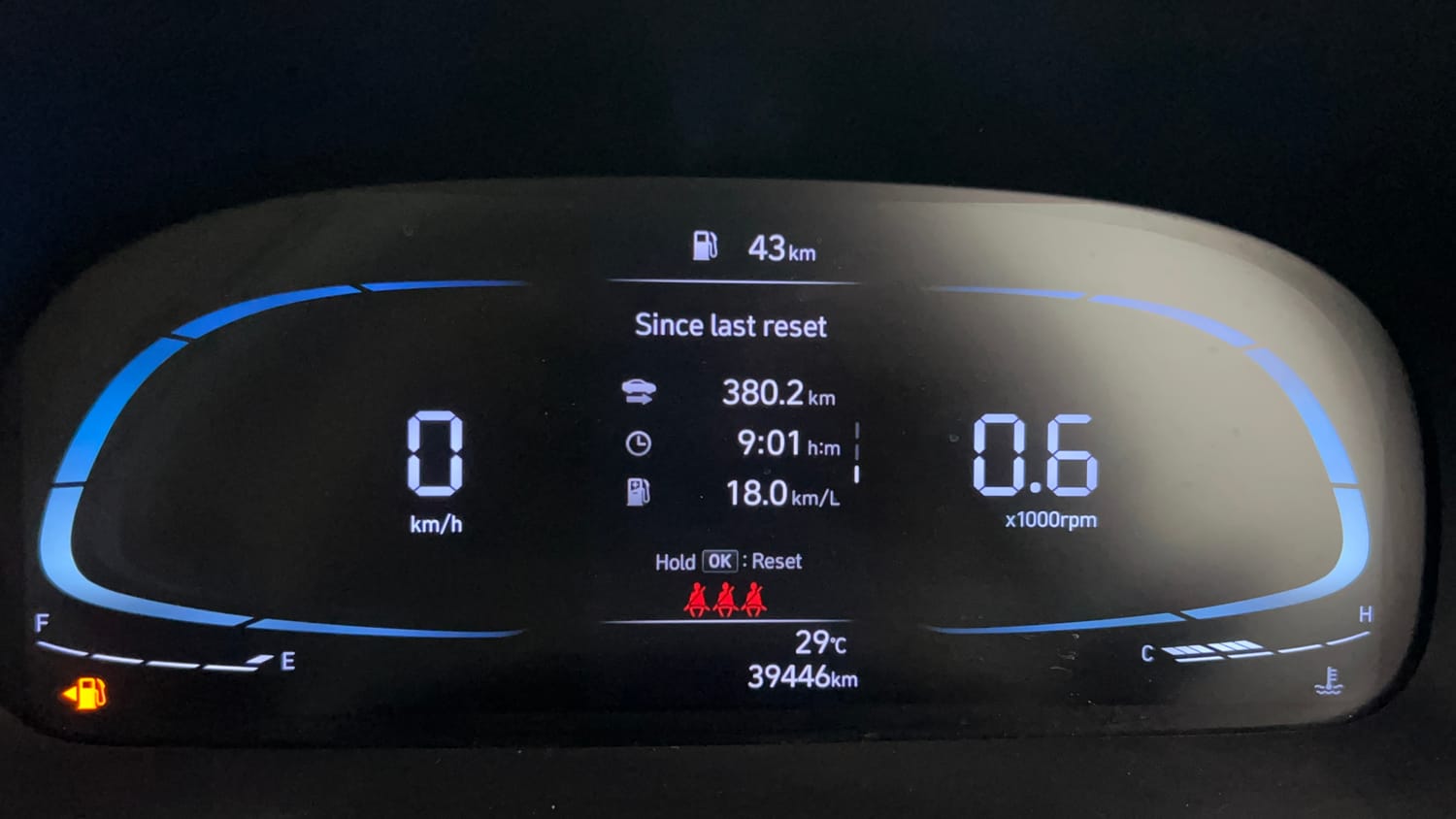 Used 2023 Hyundai Exter SX (O) Connect 1.2 MT Dual Tone Petrol Manual interior CLUSTERMETER VIEW