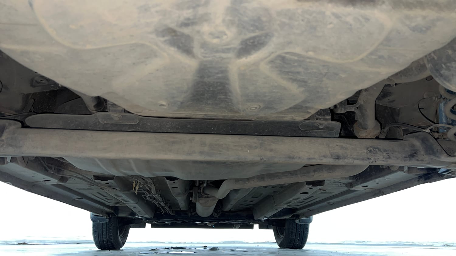 Used 2023 Tata Punch Adventure AMT Petrol Automatic extra REAR UNDERBODY VIEW (TAKEN FROM REAR)