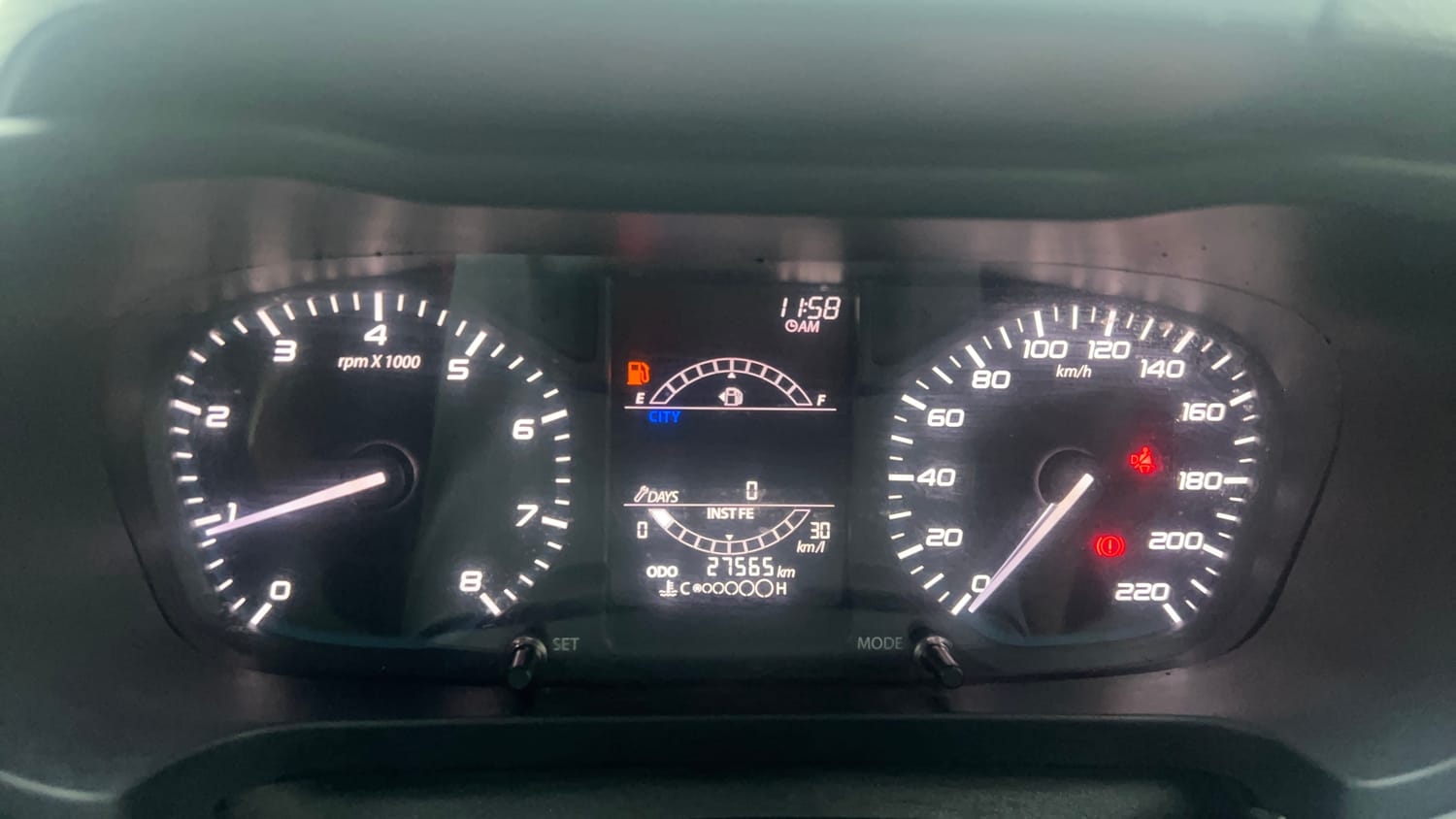 Used 2021 Tata Altroz XM Petrol Petrol Manual interior CLUSTERMETER VIEW