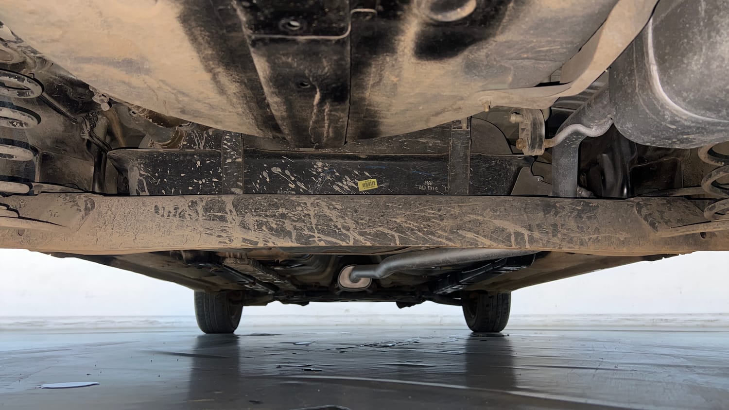 Used 2017 Hyundai Grand i10 Magna 1.2 Kappa VTVT Petrol Manual extra REAR UNDERBODY VIEW (TAKEN FROM REAR)