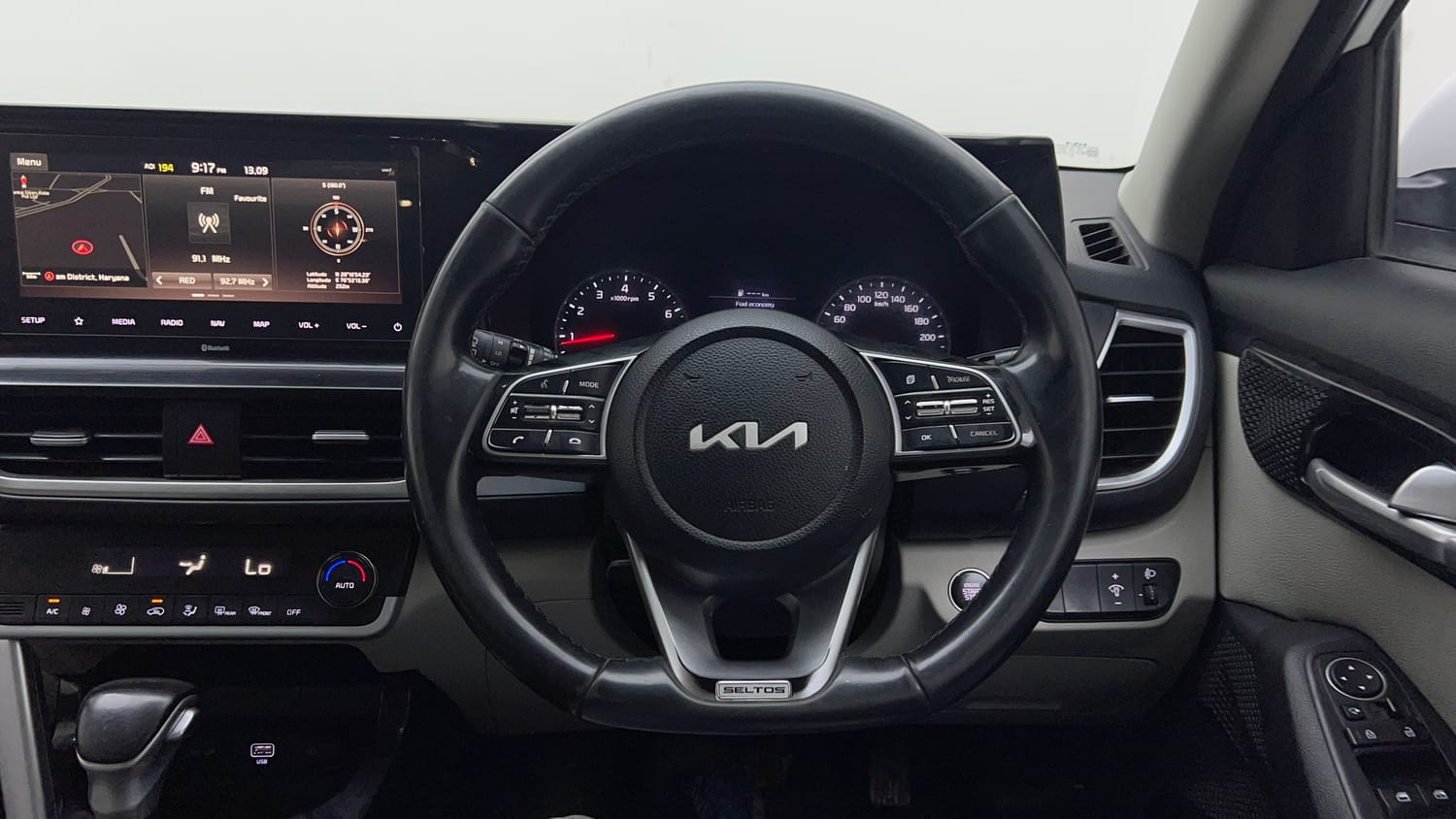 Used 2021 kia Seltos HTX 1.5 IVT Petrol Automatic interior STEERING VIEW