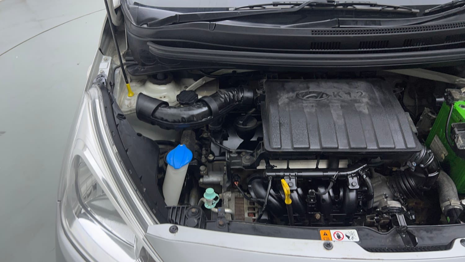 Used 2017 Hyundai Grand i10 Magna 1.2 Kappa VTVT Petrol Manual engine ENGINE RIGHT SIDE VIEW