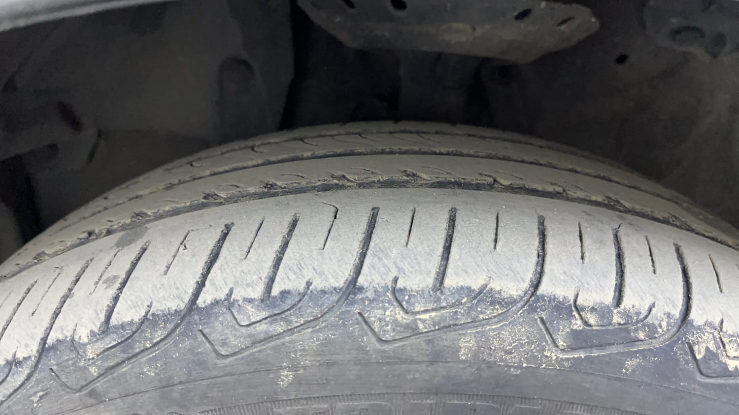 Used 2022 Honda Jazz ZX CVT Petrol Automatic tyres LEFT FRONT TYRE TREAD VIEW