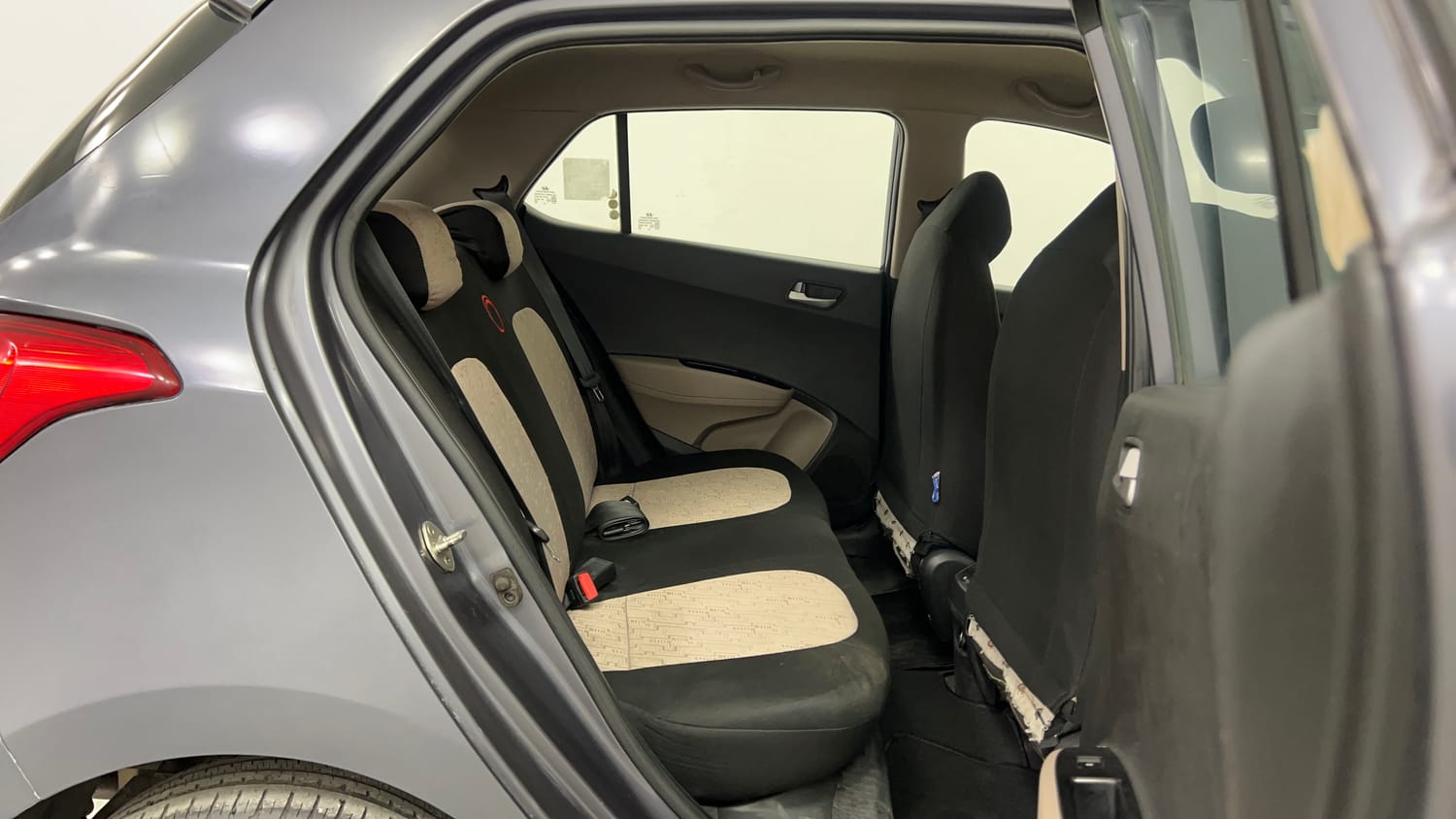 Used 2014 Hyundai Grand i10 Asta AT 1.2 Kappa VTVT Petrol Automatic interior RIGHT SIDE REAR DOOR CABIN VIEW