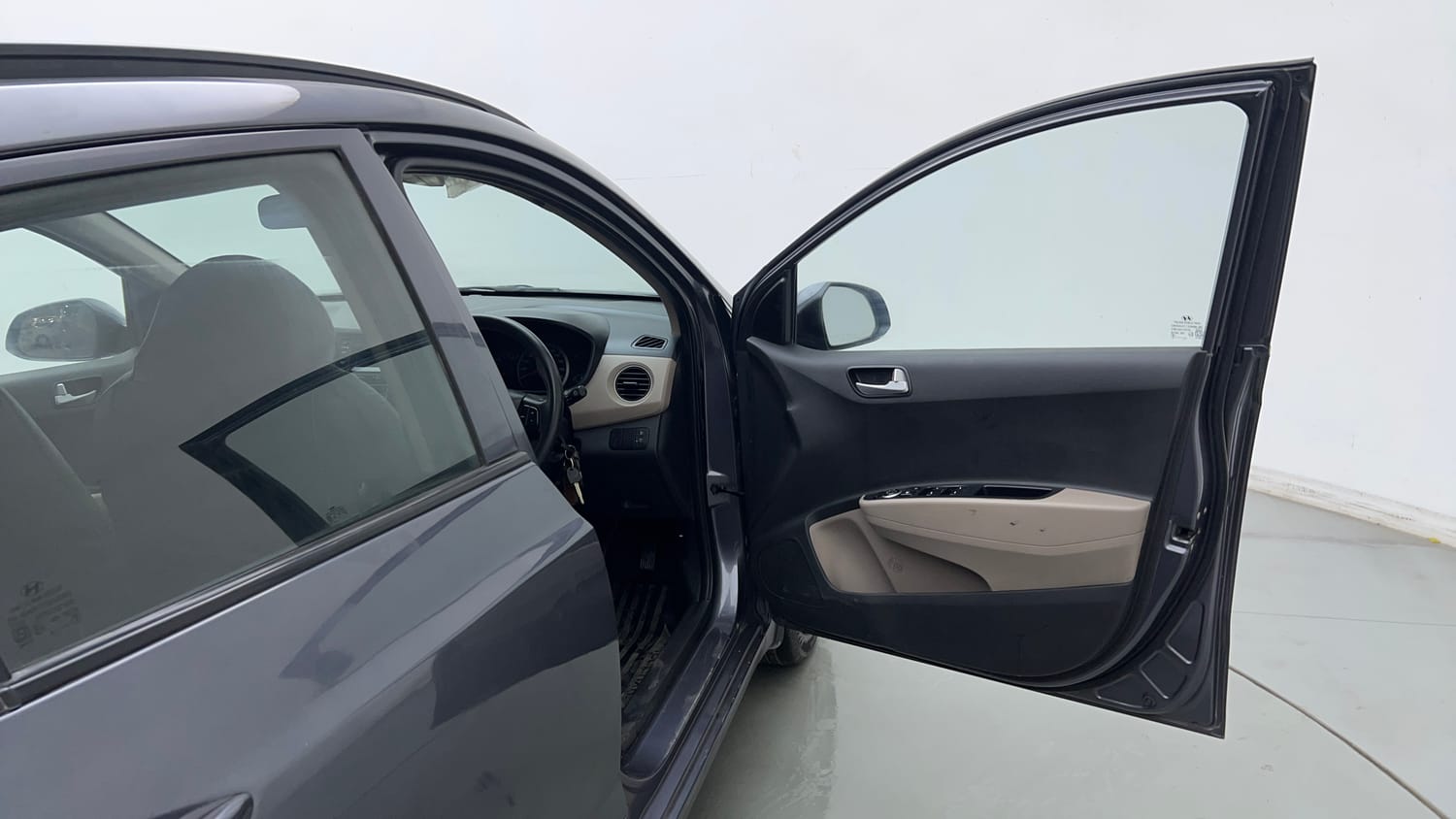 Used 2016 Hyundai Grand i10 Sportz 1.2 Kappa VTVT Petrol Manual interior RIGHT FRONT DOOR OPEN VIEW