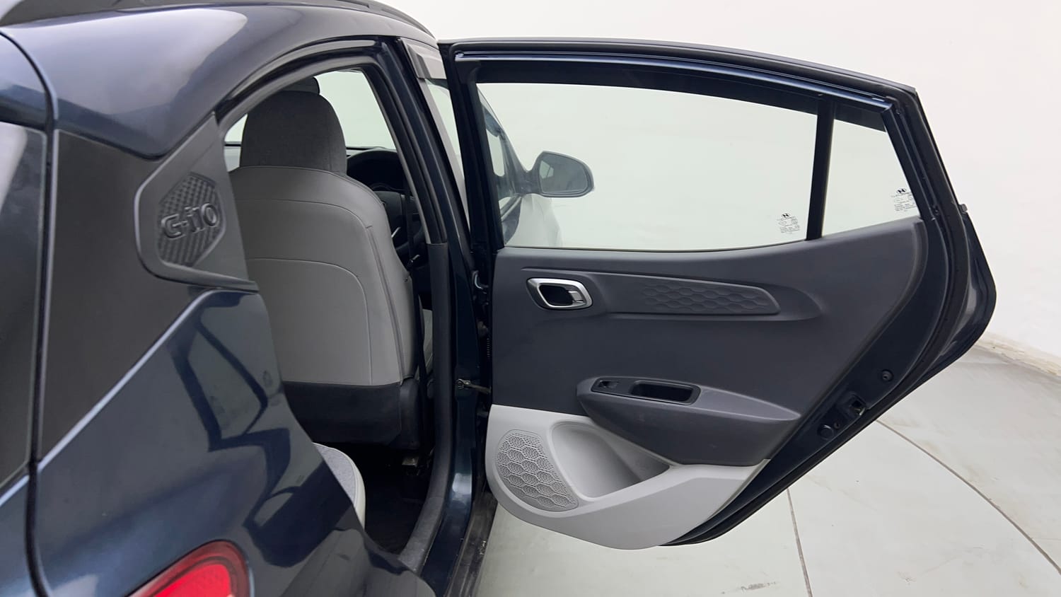 Used 2020 Hyundai Grand i10 Nios Sportz 1.2 Kappa VTVT Petrol Manual interior RIGHT REAR DOOR OPEN VIEW