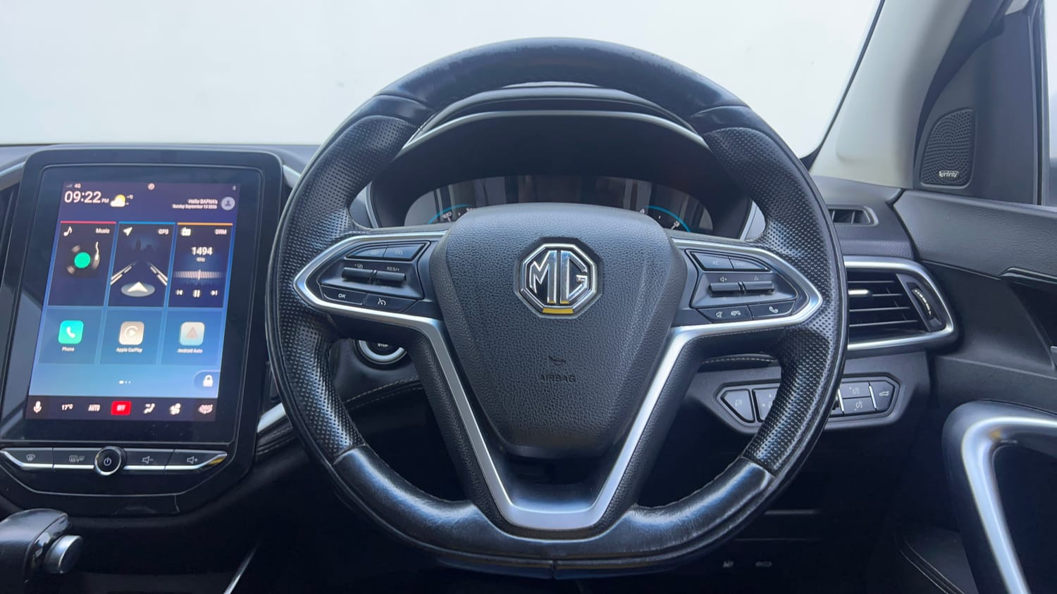Used 2019 MG Motors Hector Sharp 1.5 DCT Petrol Petrol Automatic interior STEERING VIEW