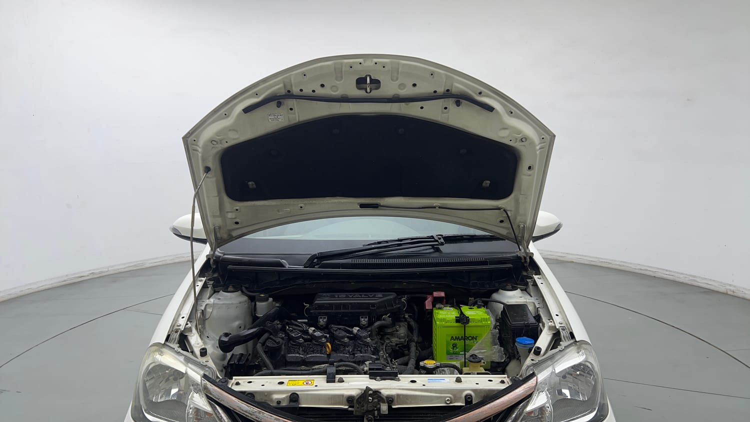 Used 2016 Toyota Etios VX Petrol Manual engine ENGINE & BONNET OPEN FRONT VIEW