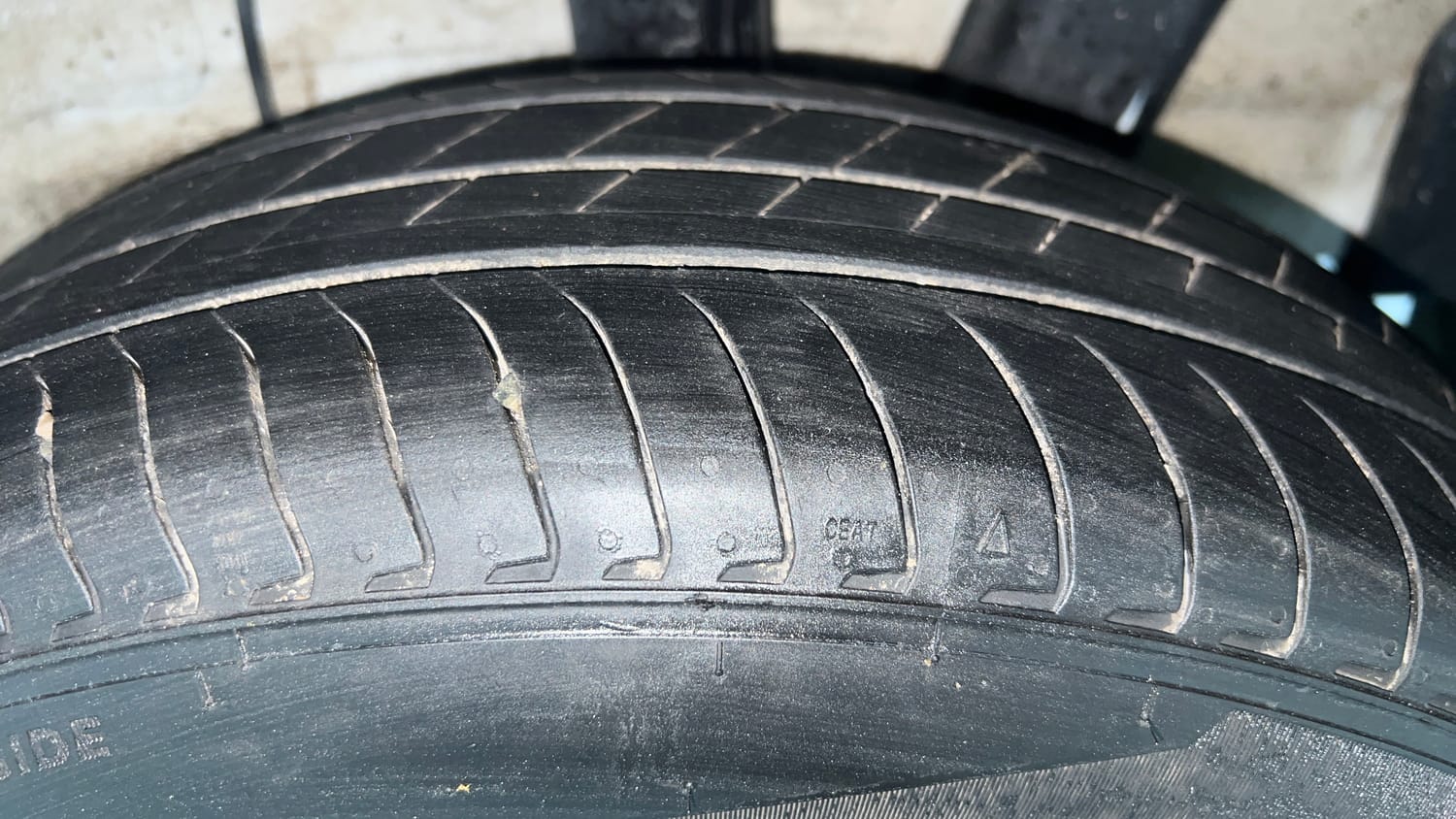 Used 2026 Hyundai Exter 1.2 Kappa Dual CNG MT HX 8 Cng Manual tyres LEFT REAR TYRE TREAD VIEW