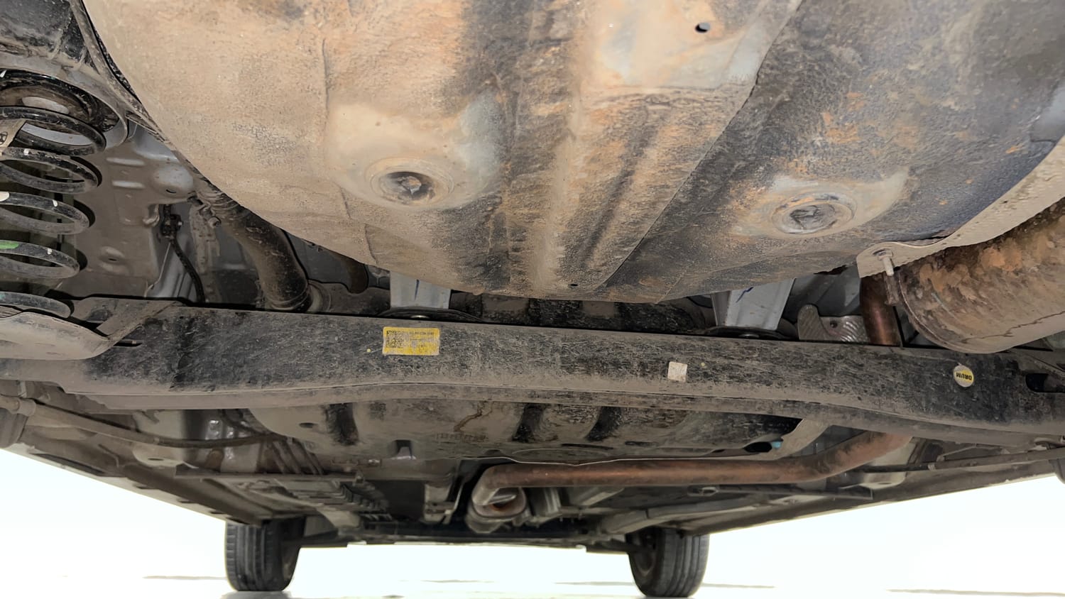 Used 2025 Hyundai New i20 Asta (O) 1.2 IVT Petrol Automatic extra REAR UNDERBODY VIEW (TAKEN FROM REAR)