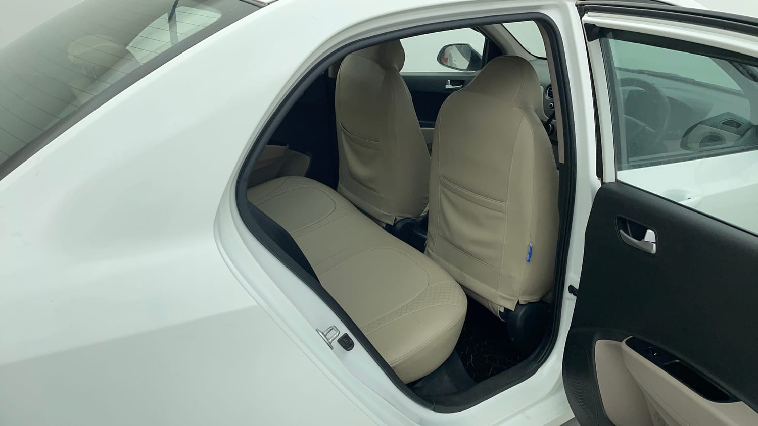 Used 2016 Hyundai Xcent S 1.2 Petrol Manual interior RIGHT SIDE REAR DOOR CABIN VIEW