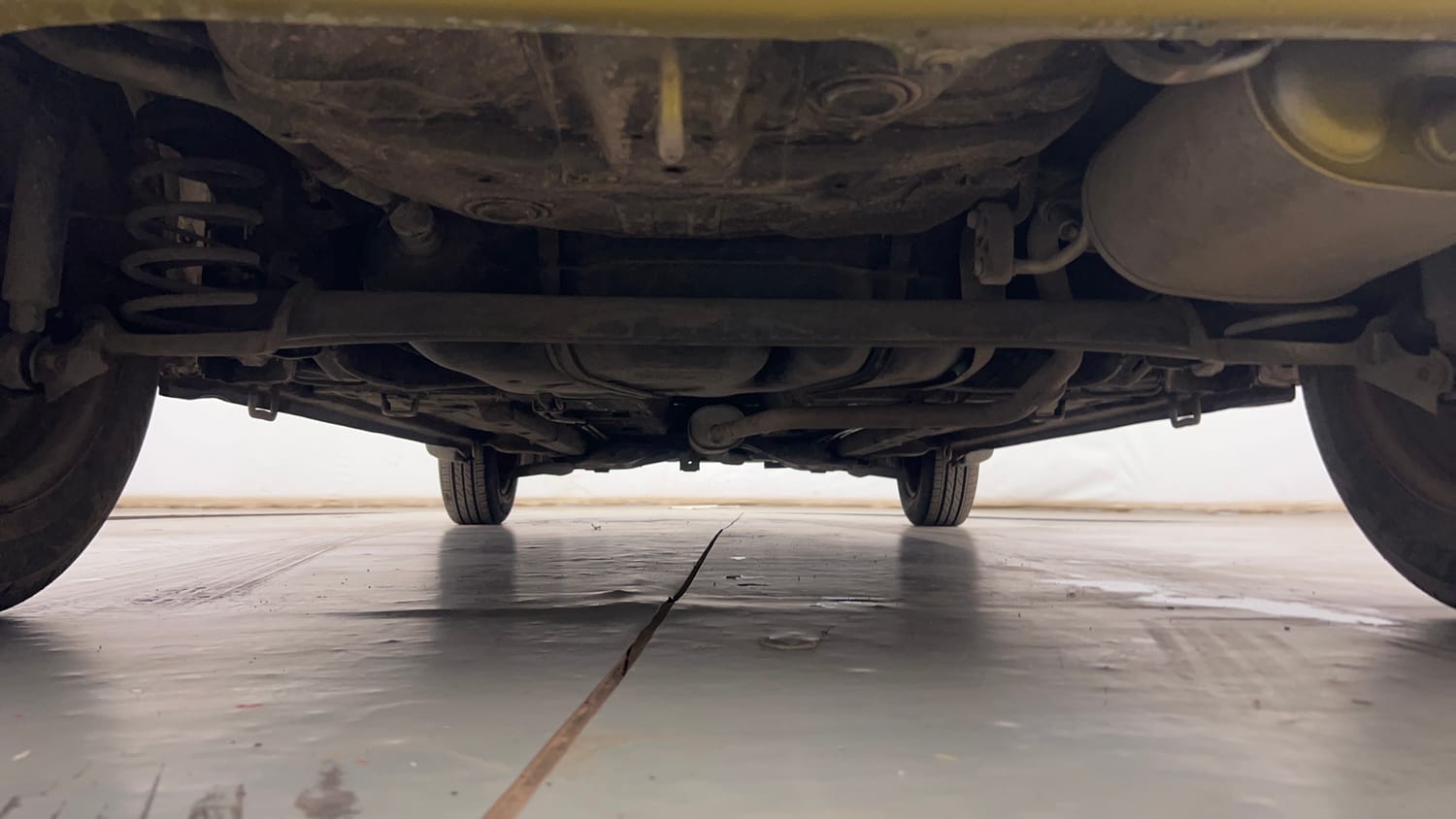 Used 2014 Maruti Suzuki Celerio VXi Petrol Manual extra REAR UNDERBODY VIEW (TAKEN FROM REAR)