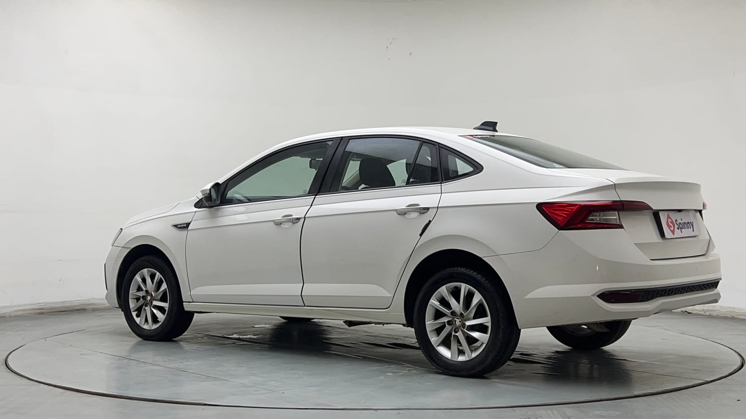 Used 2023 Skoda Slavia Ambition 1.0L TSI MT Petrol Manual exterior LEFT REAR CORNER VIEW