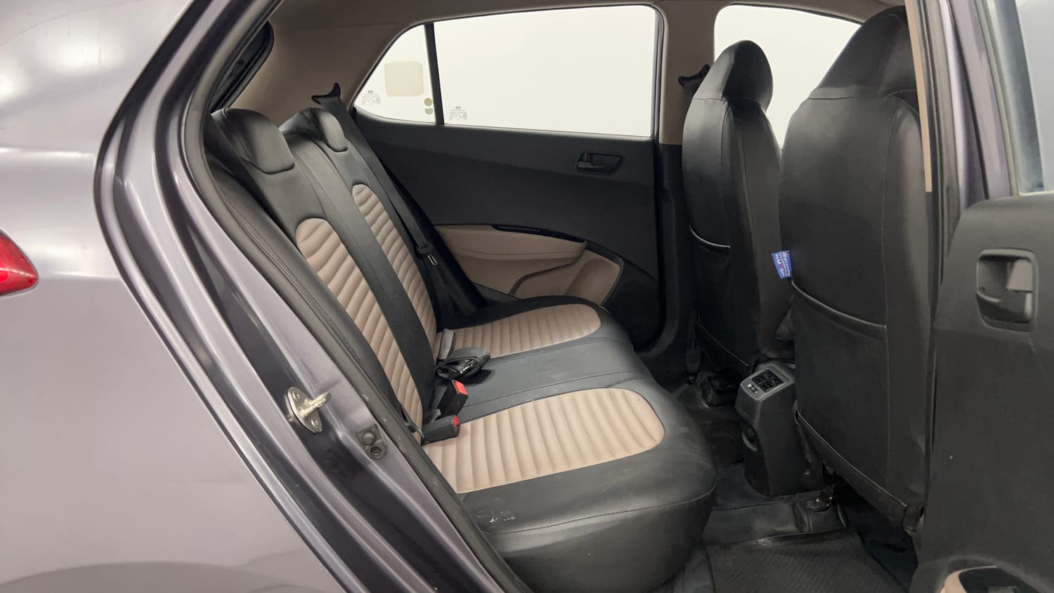 Used 2014 Hyundai Grand i10 Magna 1.2 Kappa VTVT Petrol Manual interior RIGHT SIDE REAR DOOR CABIN VIEW
