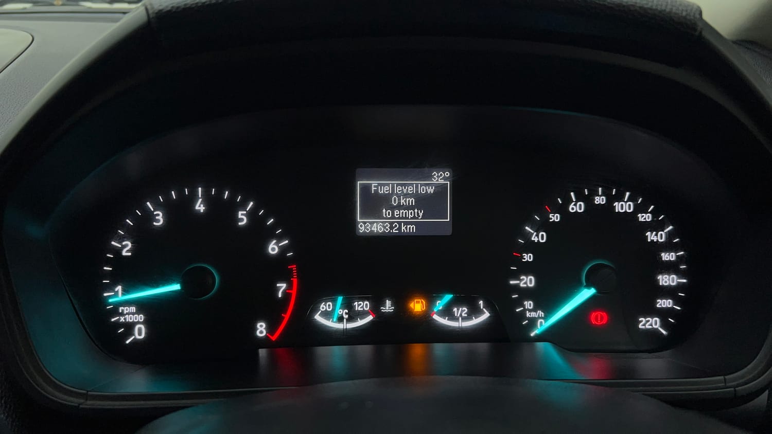 Used 2018 Ford EcoSport Titanium 1.5L Ti-VCT Petrol Manual interior CLUSTERMETER VIEW