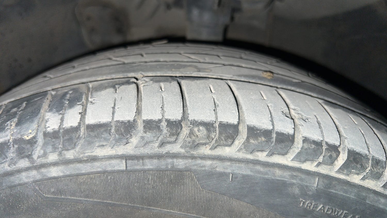 Used 2023 Hyundai i20 N Line N8 1.0 Turbo DCT Petrol Automatic tyres LEFT FRONT TYRE TREAD VIEW