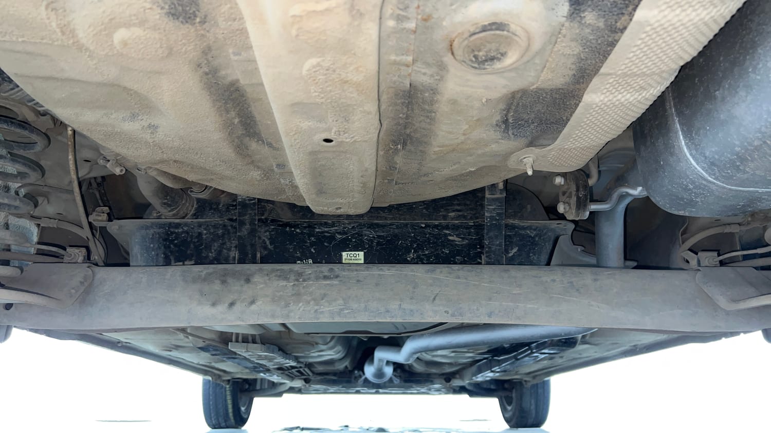 Used 2022 Hyundai Grand i10 Nios Sportz 1.2 Kappa VTVT CNG Cng Manual extra REAR UNDERBODY VIEW (TAKEN FROM REAR)