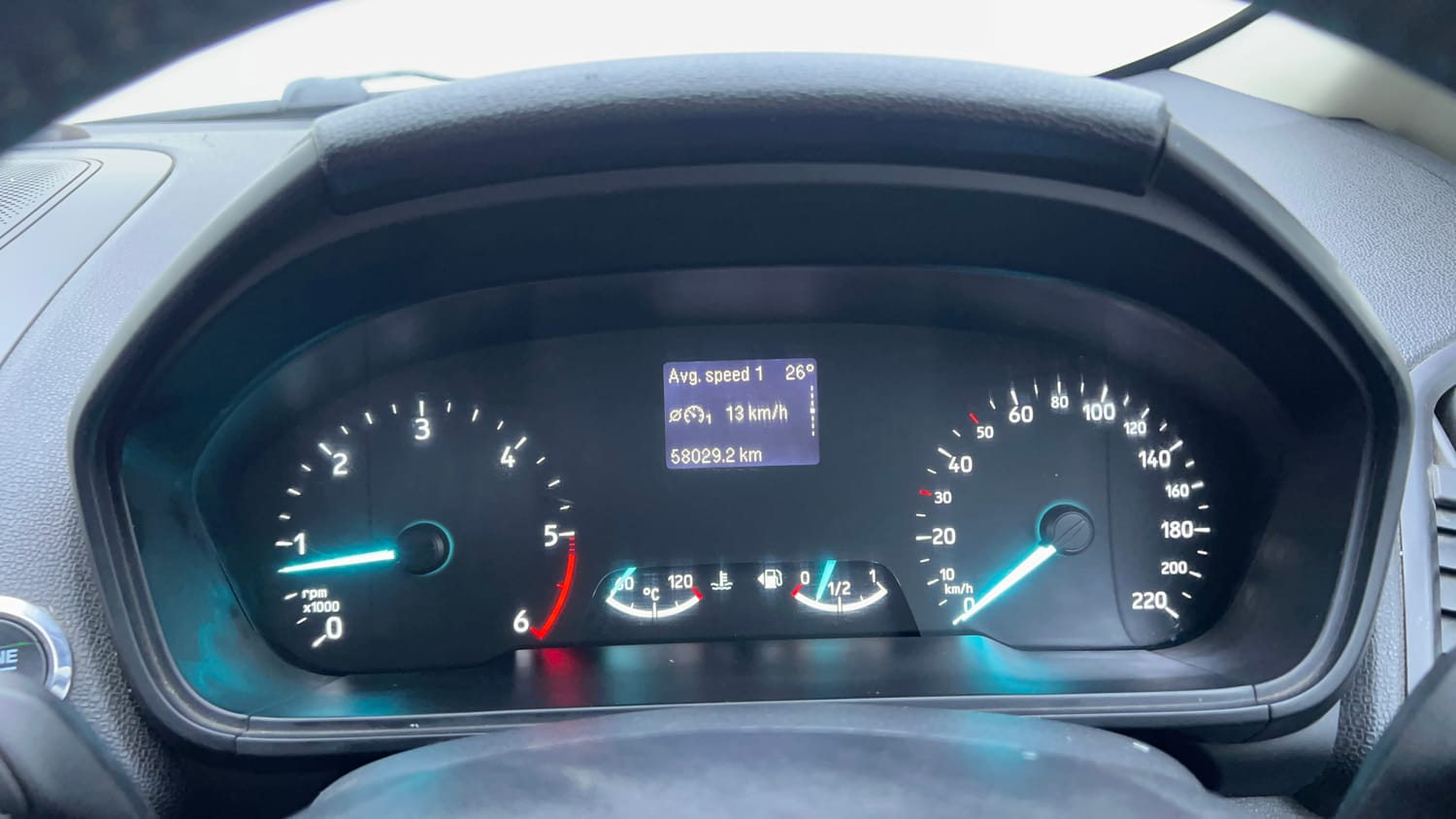 Used 2018 Ford EcoSport Titanium 1.5L TDCi Diesel Manual interior CLUSTERMETER VIEW