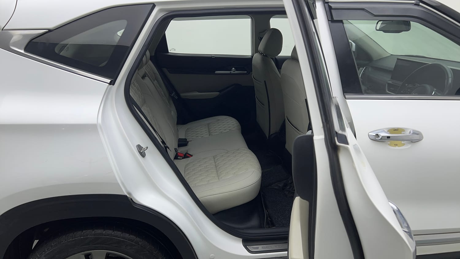 Used 2021 kia Seltos HTX 1.5 IVT Petrol Automatic interior RIGHT SIDE REAR DOOR CABIN VIEW
