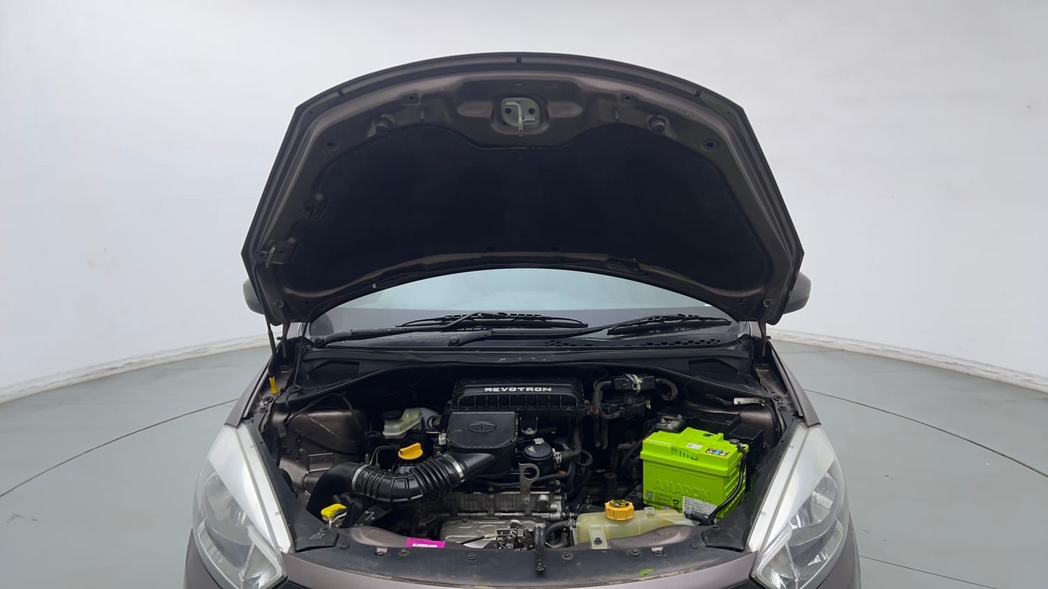 Used 2017 Tata Tiago Revotron XT Petrol Manual engine ENGINE & BONNET OPEN FRONT VIEW