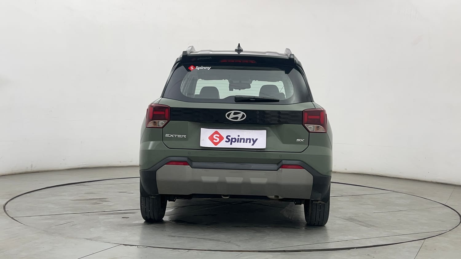 Used 2023 Hyundai Exter SX (O) Connect 1.2 MT Dual Tone Petrol Manual exterior BACK VIEW