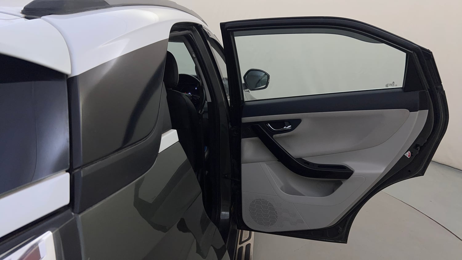 Used 2020 Tata Nexon XZ Plus (O) Dual Tone Petrol Manual interior RIGHT REAR DOOR OPEN VIEW