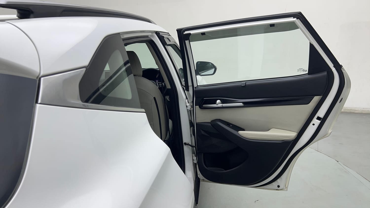 Used 2021 kia Seltos HTX 1.5 IVT Petrol Automatic interior RIGHT REAR DOOR OPEN VIEW