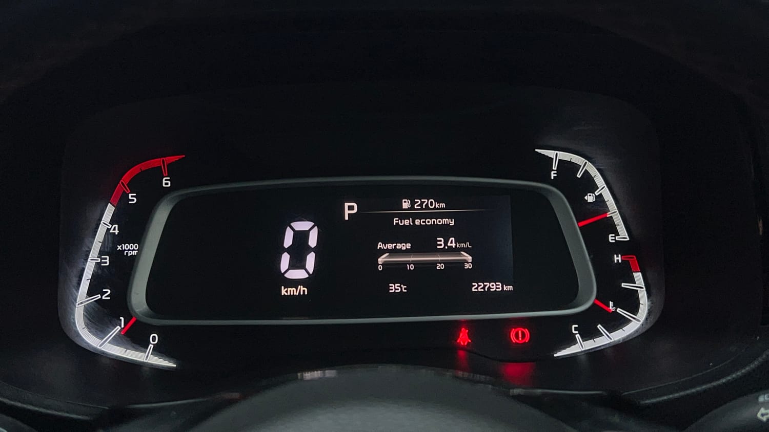 Used 2022 Kia Sonet GTX Plus 1.5 AT Diesel Automatic interior CLUSTERMETER VIEW