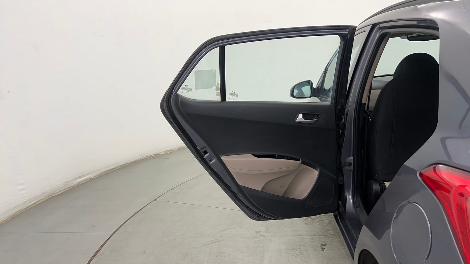 Used 2014 Hyundai Grand i10 Asta AT 1.2 Kappa VTVT Petrol Automatic interior LEFT REAR DOOR OPEN VIEW