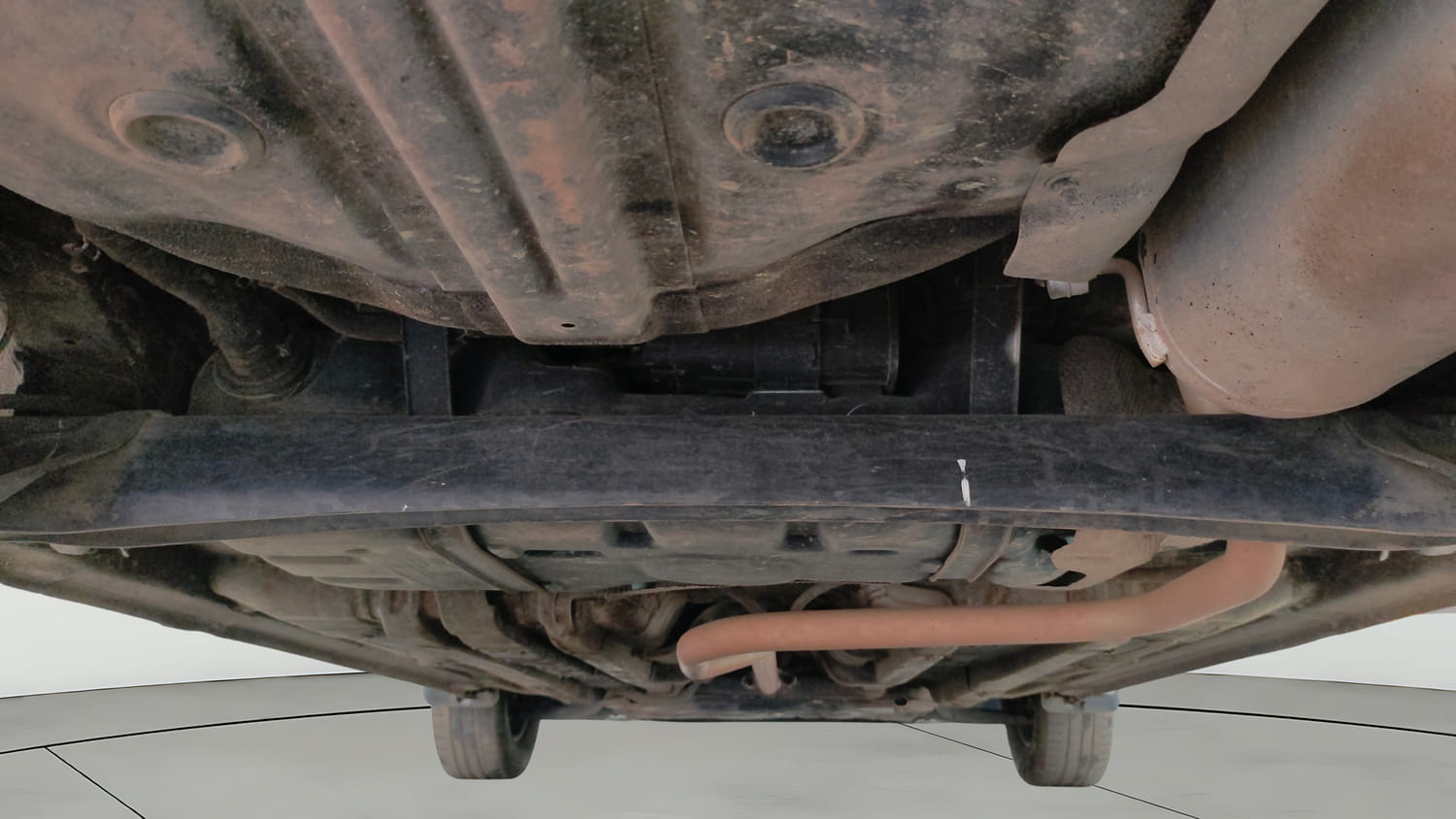 Used 2019 Hyundai Elite i20 Magna Plus 1.2 Petrol Manual extra REAR UNDERBODY VIEW (TAKEN FROM REAR)