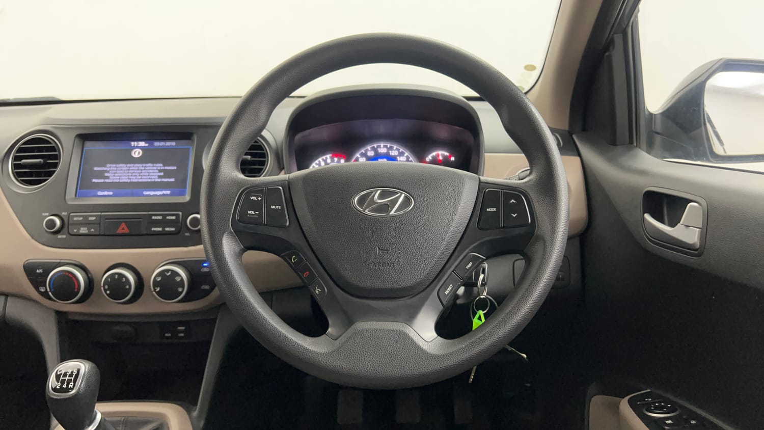 Used 2018 Hyundai Grand i10 Sportz 1.2 Kappa VTVT Petrol Manual interior STEERING VIEW